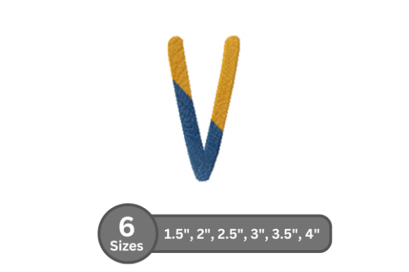 Chalk Split Alphabet -V
