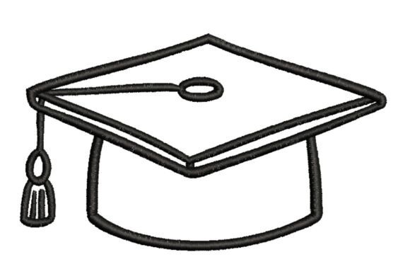 Grad Cap Outline