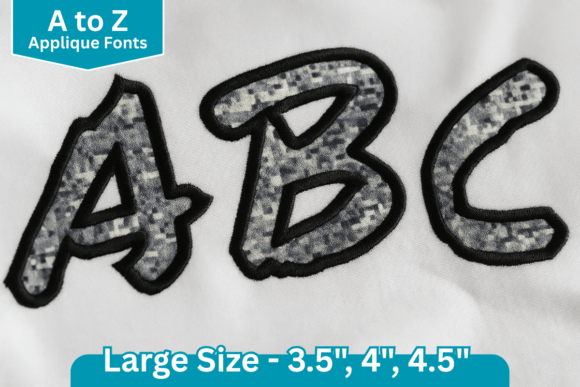 Graffiti Applique Embroidery Font