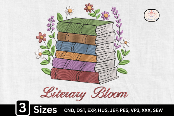 Groovy Floral Book Stack