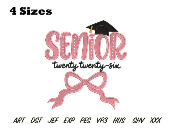 Senior 2026 Embroidery Design